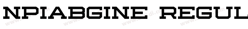 NPIAbgine Regular字体转换 NPIAbgine Regular字体转换